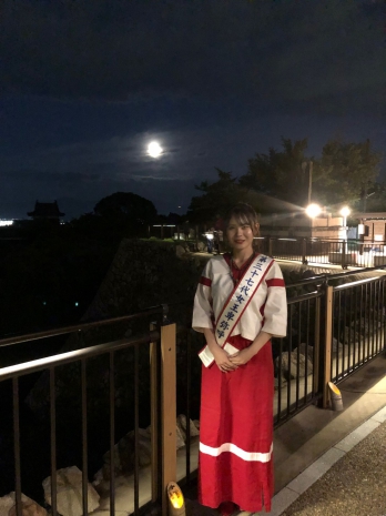 郡山城天守台「観月会」